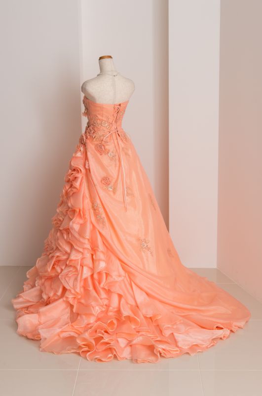 カラードレス アプリコットオレンジ ￥58,000 - ウェディングドレス 