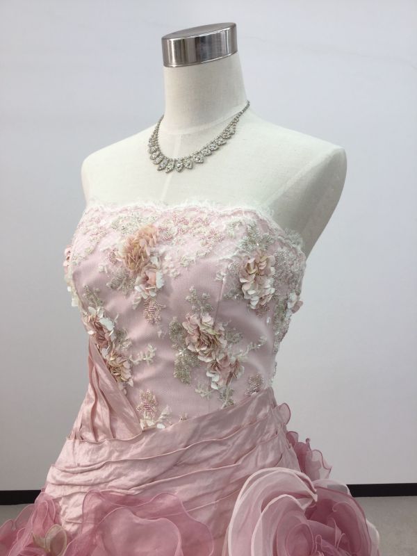大人ピンクのカラードレス - ウェディングドレスセール1万円から販売 