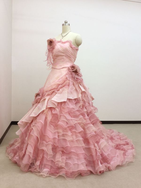 カラードレス ピンク ¥73,000− - ウェディングドレスセール1万円から