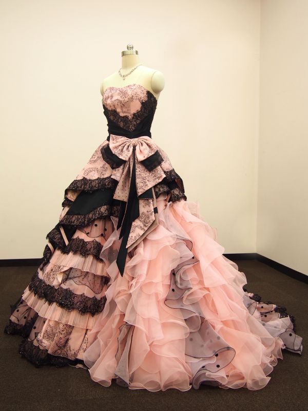 カラードレス ピンク ￥68,000− - ウェディングドレスセール1万円から 