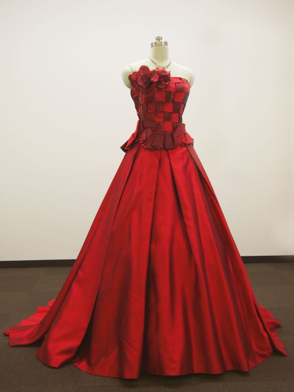 カラードレス 赤 ￥49,800− - ウェディングドレスセール1万円から販売 日本最大級アウトレットセール店 | ドレセルウェディングドレス