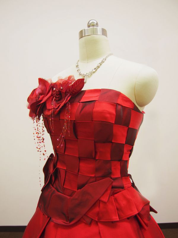 カラードレス 赤 ￥49,800− - ウェディングドレスセール1万円から販売 