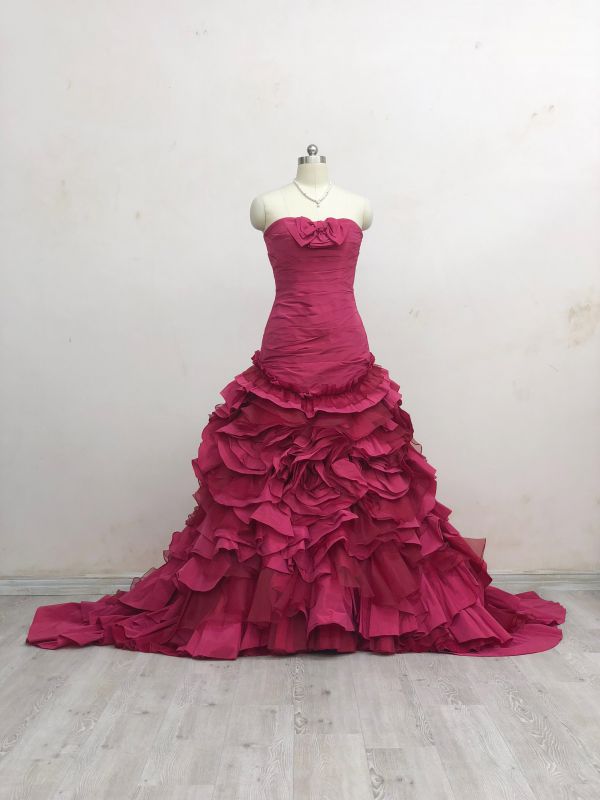 カラードレス ピンク (b13) - ウェディングドレスセール1万円から販売