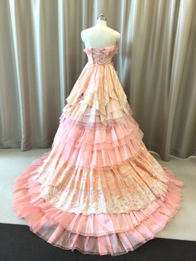 カラードレス ピンク(t275) - ウェディングドレスセール1万円から販売 ...