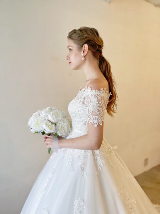 ウェディングドレス　定価４０万円 ウェディングドレス H0080（ご購入は郵送試着可） - ウェディング